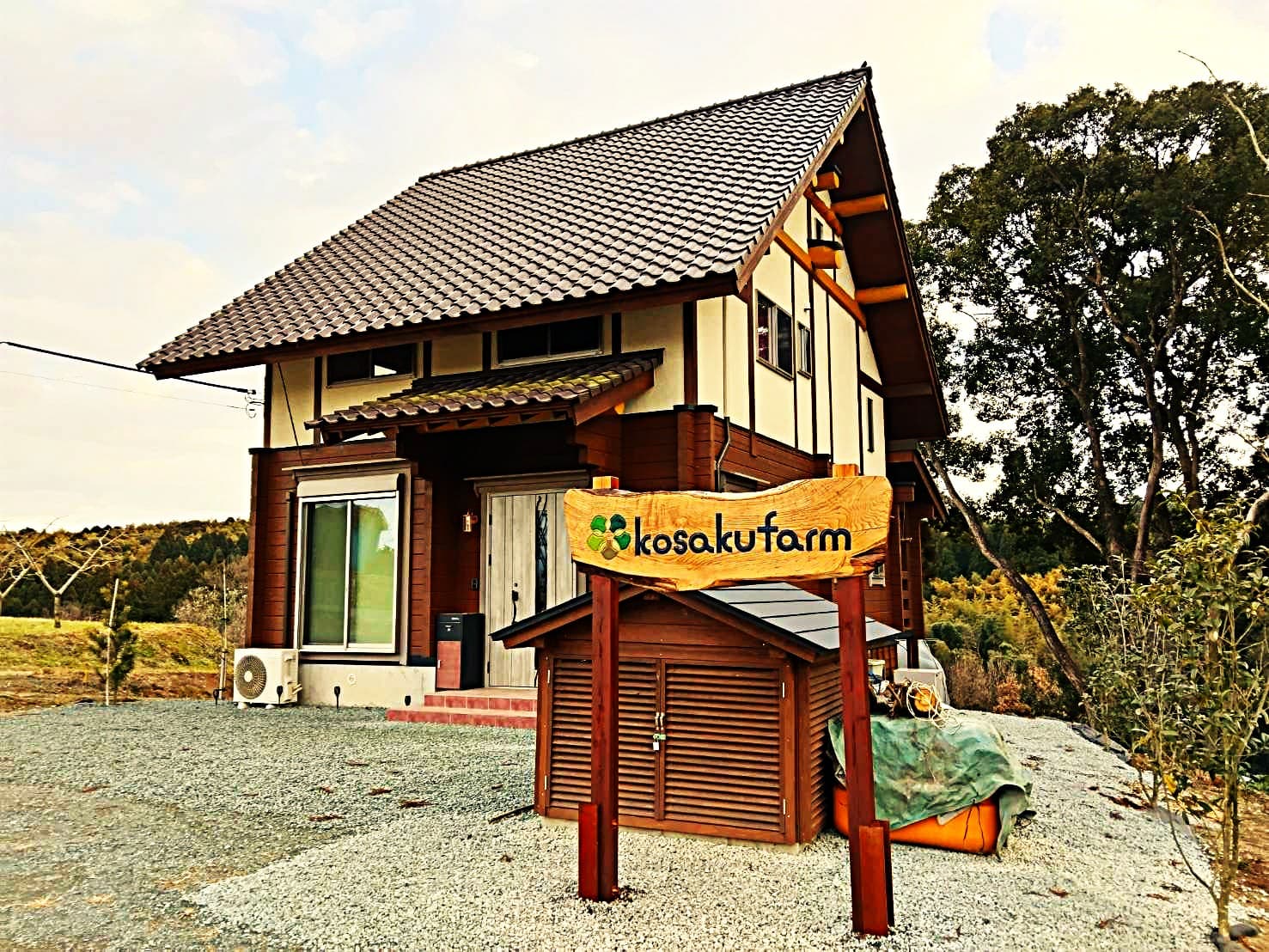 完成したログハウス